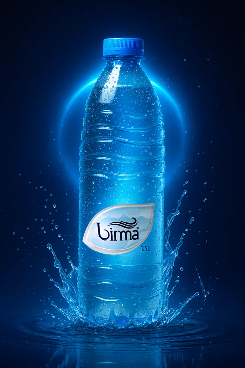 تصميم إعلاني لعبوة بيرما
