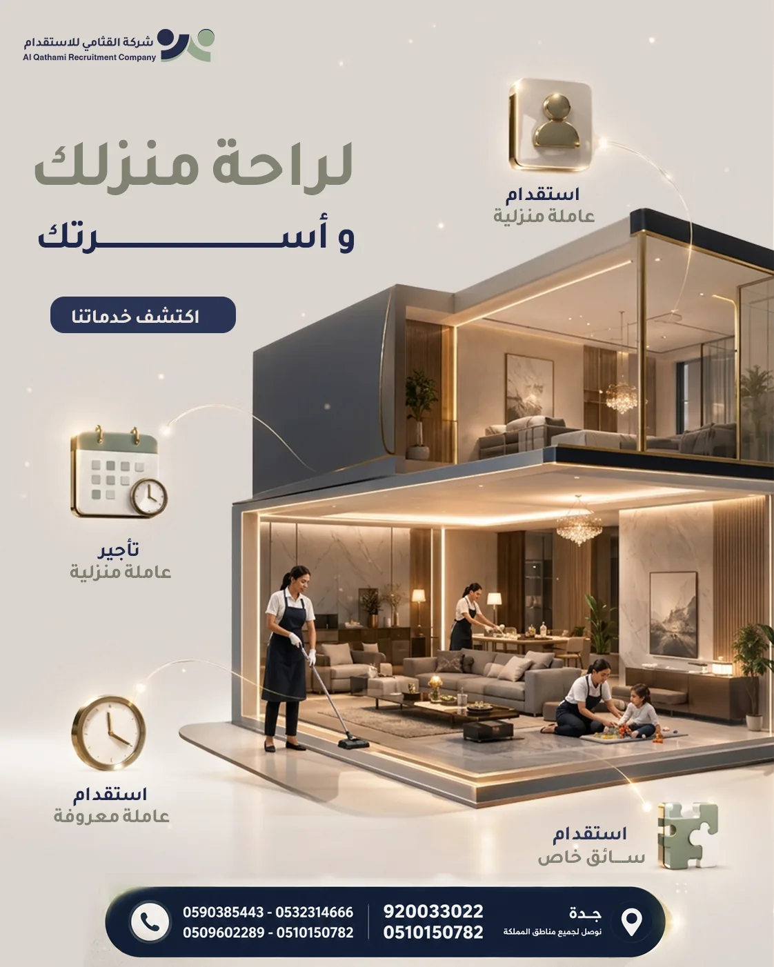 من أعمال القثامي للإستقدام